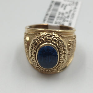 ANILLO DE GRADUACIÓN ORO 10 K 14.4 GRMS (SEMINUEVO)
