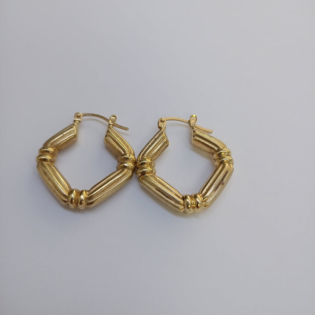 ARRACADAS PAR ORO 10 K 3,00 GRMS (SEMINUEVO)