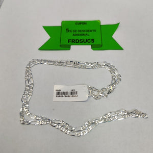 CADENA TEJIDO 3X1 PLATA .925 60 CM 8.7 GR (NUEVO)