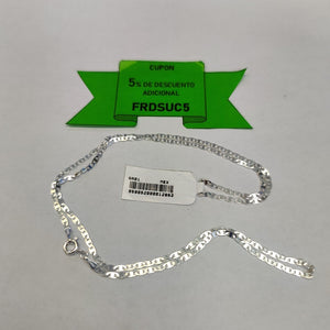 CADENA TEJIDO ESPEJO PLATA .925 55 CM 4.1 GR (NUEVO)