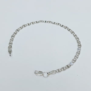 PULSERA TEJIDO GUCHI PLATA .925 18 CM 2.9 GR (NUEVO)