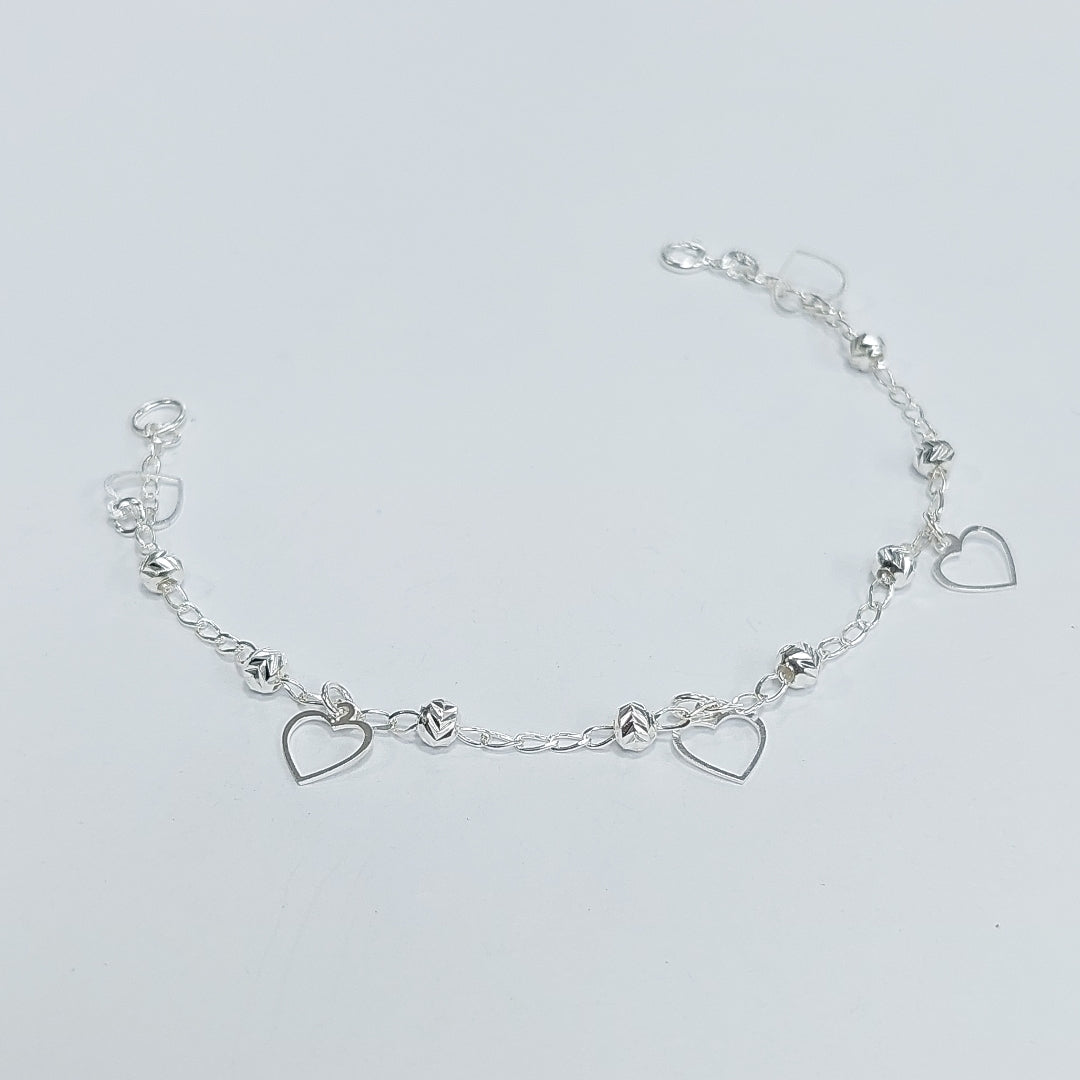 PULSERA TEJIDO ESPECIAL PLATA .925 18 CM 2.6 GR (NUEVO)