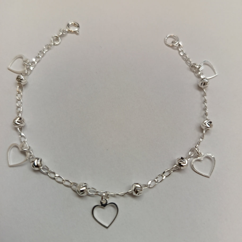 PULSERA TEJIDO ESPECIAL PLATA .925 18 CM 2.7 GR (NUEVO)