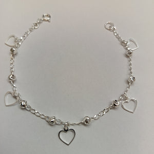 PULSERA TEJIDO ESPECIAL PLATA .925 18 CM 2.7 GR (NUEVO)