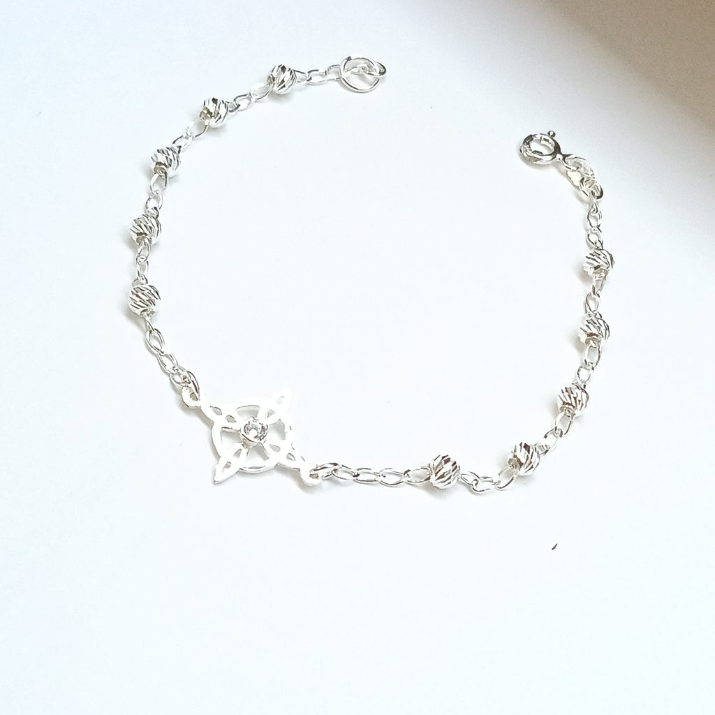 PULSERA TEJIDO ESPECIAL PLATA .925 18 CM 2.9 GR (NUEVO)
