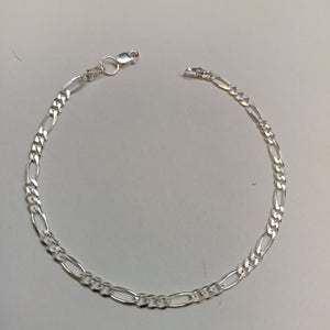 PULSERA TEJIDO 3X1 PLATA .925 18 CM 2.9 GR (NUEVO)