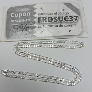 CADENA TEJIDO 3X1 PLATA .925 55 CM 7.5 GR (NUEVO)