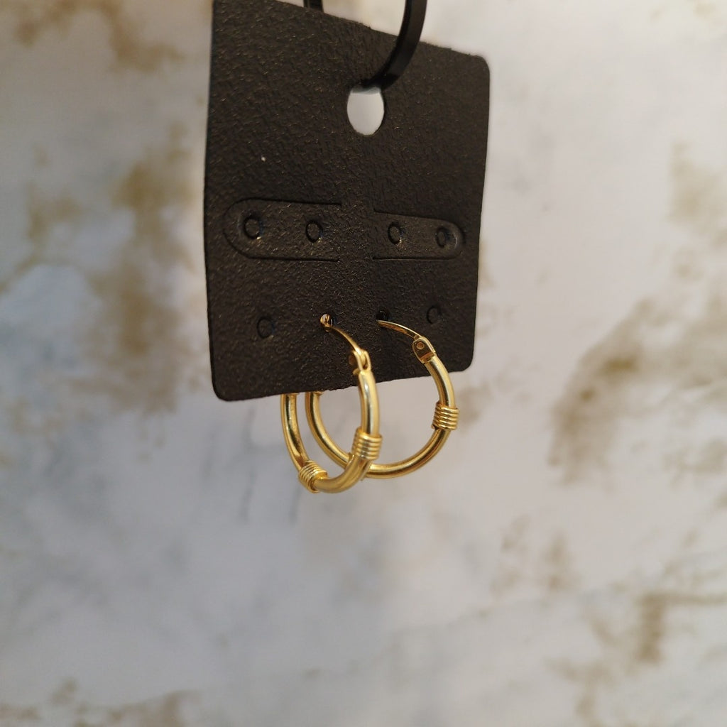 ARRACADAS PAR ORO 14 K 2.6 GRMS (SEMINUEVO)