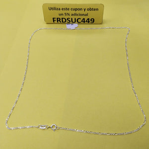 CADENA TEJIDO 3X1 PLATA .925 50 CM 2.1 GR (NUEVO)