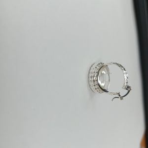 PAR ARRACADAS FACETADAS PLATA .925 3.4 GR (NUEVO)