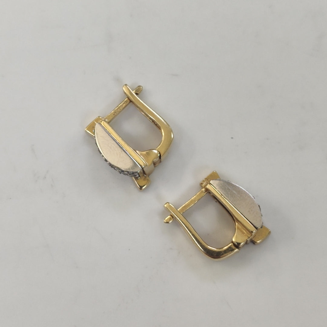 ARETES PAR ORO 14 K 4,90 GRMS (SEMINUEVO)