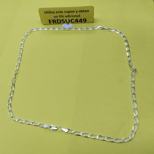 CADENA TEJIDO ESLABONES PLATA .925 55 CM 10 GR (NUEVO)