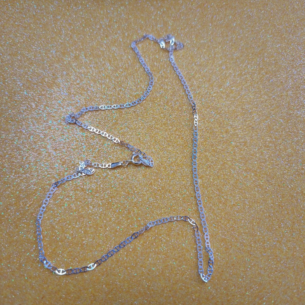 CADENA TEJIDO GUCHI PLATA .925 55 CM 3.3 GR (NUEVO)
