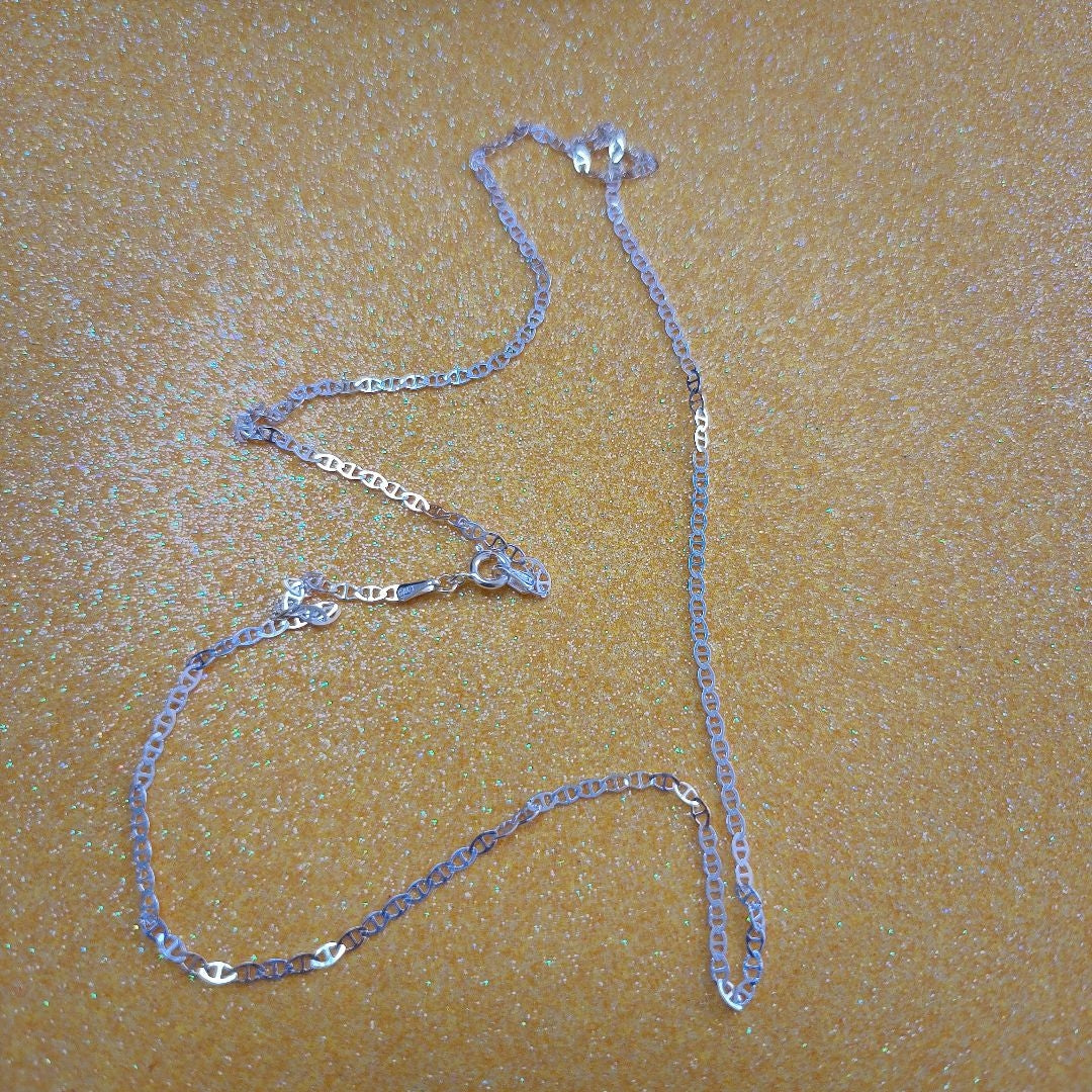 CADENA TEJIDO GUCHI PLATA .925 55 CM 3.3 GR (NUEVO)