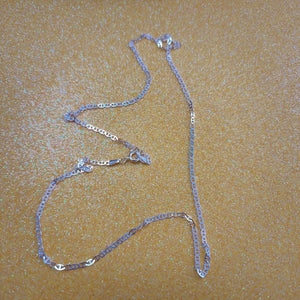 CADENA TEJIDO GUCHI PLATA .925 55 CM 3.3 GR (NUEVO)