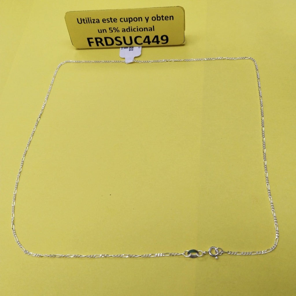 CADENA TEJIDO 3X1 PLATA .925 50 CM 2.1 GR (NUEVO)