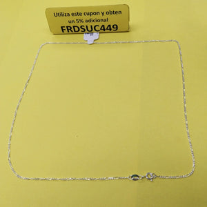 CADENA TEJIDO 3X1 PLATA .925 50 CM 2.1 GR (NUEVO)
