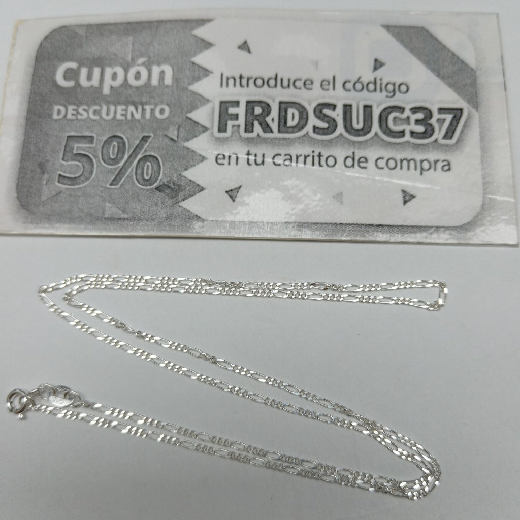 CADENA TEJIDO 3X1 PLATA .925 50 CM 2.1 GR (NUEVO)