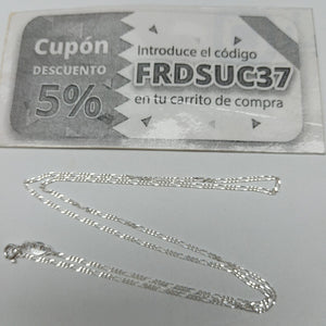 CADENA TEJIDO 3X1 PLATA .925 50 CM 2.1 GR (NUEVO)