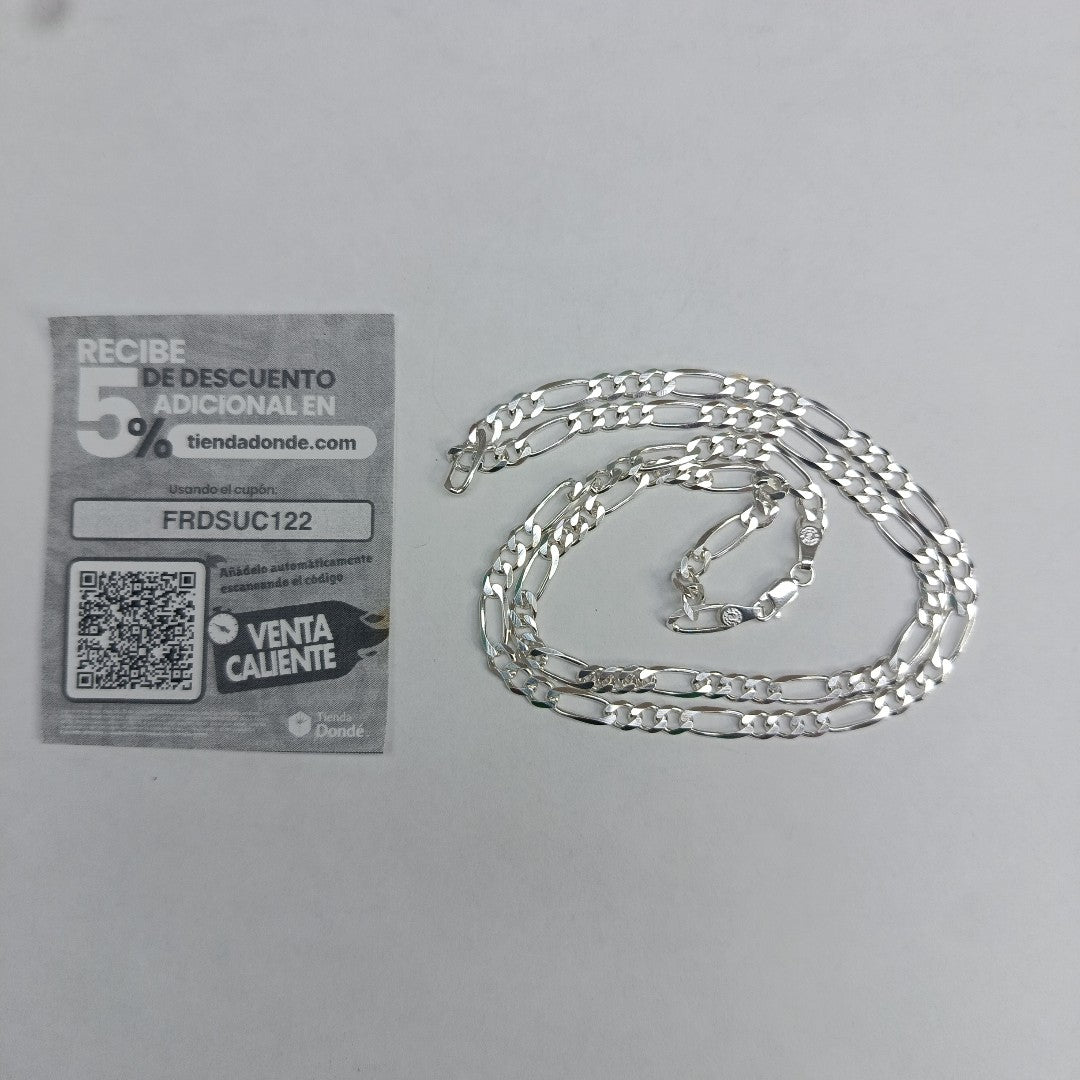 CADENA TEJIDO 3X1 PLATA .925 60 CM 17.8 GR (NUEVO)