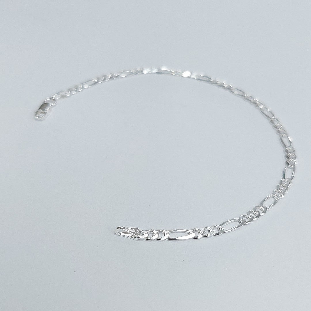 PULSERA TEJIDO 3X1 PLATA .925 18 CM 2.8 GR (NUEVO)