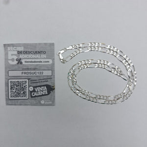 CADENA TEJIDO 3X1 PLATA .925 60 CM 17.6 GR (NUEVO)
