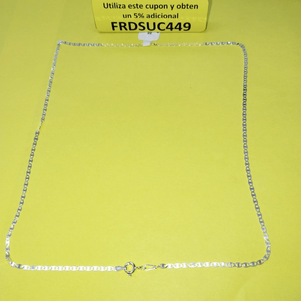 CADENA TEJIDO ESPEJO PLATA .925 55 CM 3.8 GR (NUEVO)