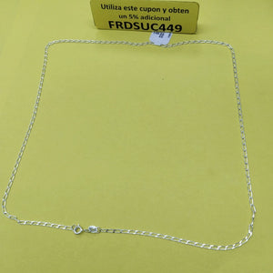 CADENA TEJIDO ESLABONES PLATA .925 55 CM 2.9 GR (NUEVO)