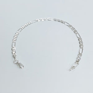 PULSERA TEJIDO 3X1 PLATA .925 16 CM 2.8 GR (NUEVO)