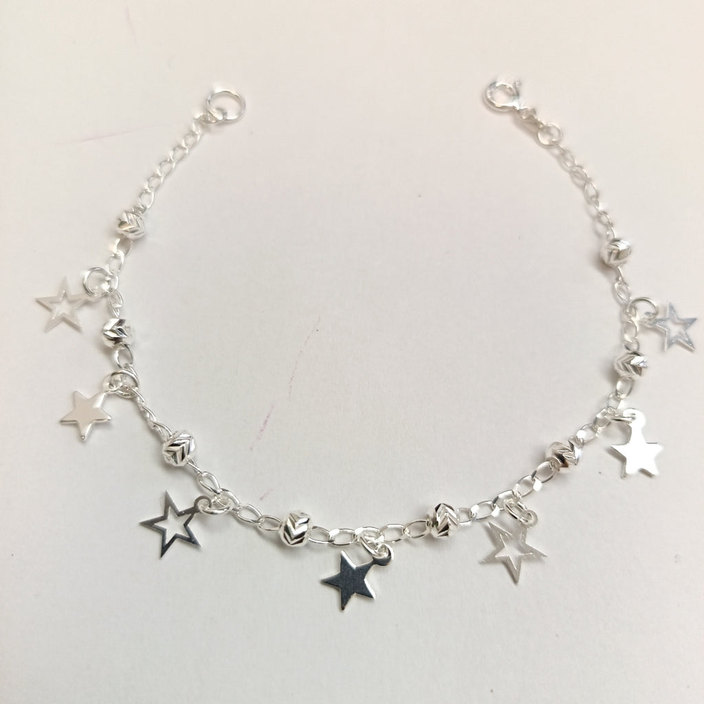 PULSERA TEJIDO ESPECIAL PLATA .925 18 CM 3.1 GR (NUEVO)