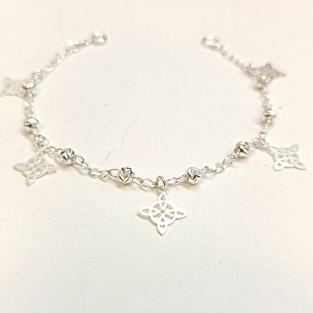PULSERA TEJIDO ESPECIAL PLATA .925 18 CM 3.2 GR (NUEVO)