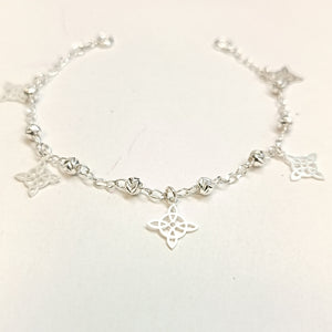 PULSERA TEJIDO ESPECIAL PLATA .925 18 CM 3.2 GR (NUEVO)