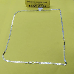 CADENA TEJIDO GUCHI PLATA .925 60 CM 9.3 GR (NUEVO)