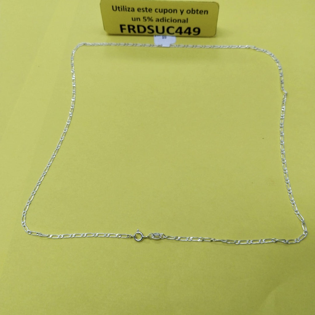 CADENA TEJIDO 1X1 PLATA .925 55 CM 3.1 GR (NUEVO)