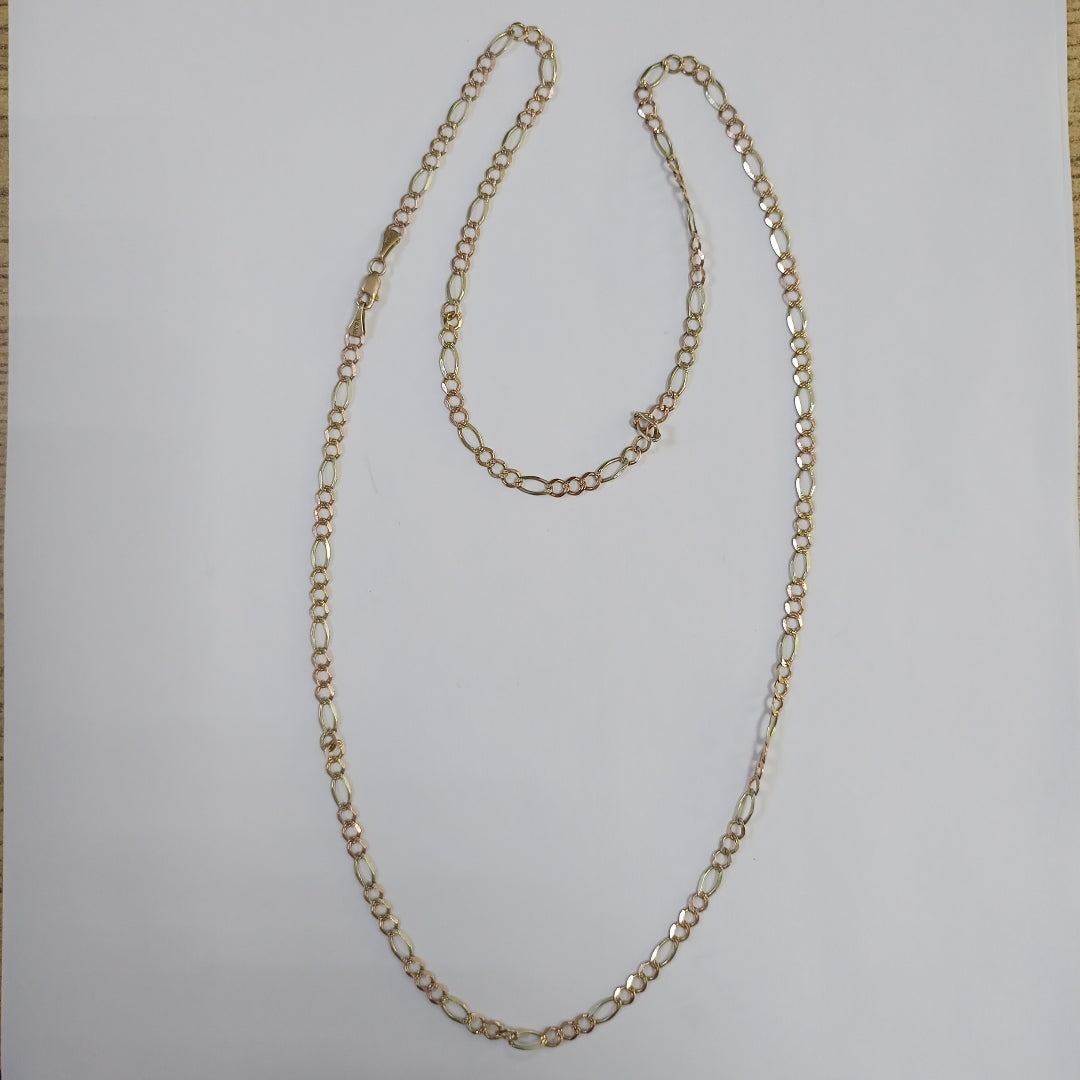 CADENA ORO COMBINADO 14 K 10.3 GRMS (SEMINUEVO)