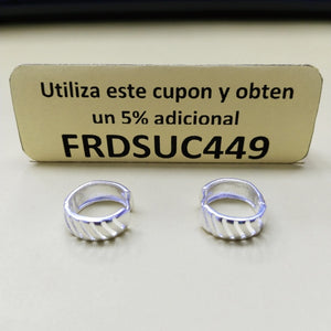 HUGGIES GRECAS PLATA .925 3.7 GR (NUEVO)