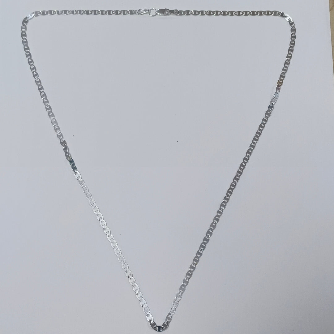 CADENA TEJIDO GUCHI PLATA .925 60 CM 9.8 GR (NUEVO)