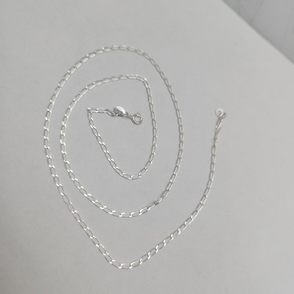 CADENA TEJIDO ESLABONES PLATA .925 55 CM 2.9 GR (NUEVO)