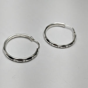 PAR ARRACADAS FACETADA PLATA .925 2.2 GR (NUEVO)