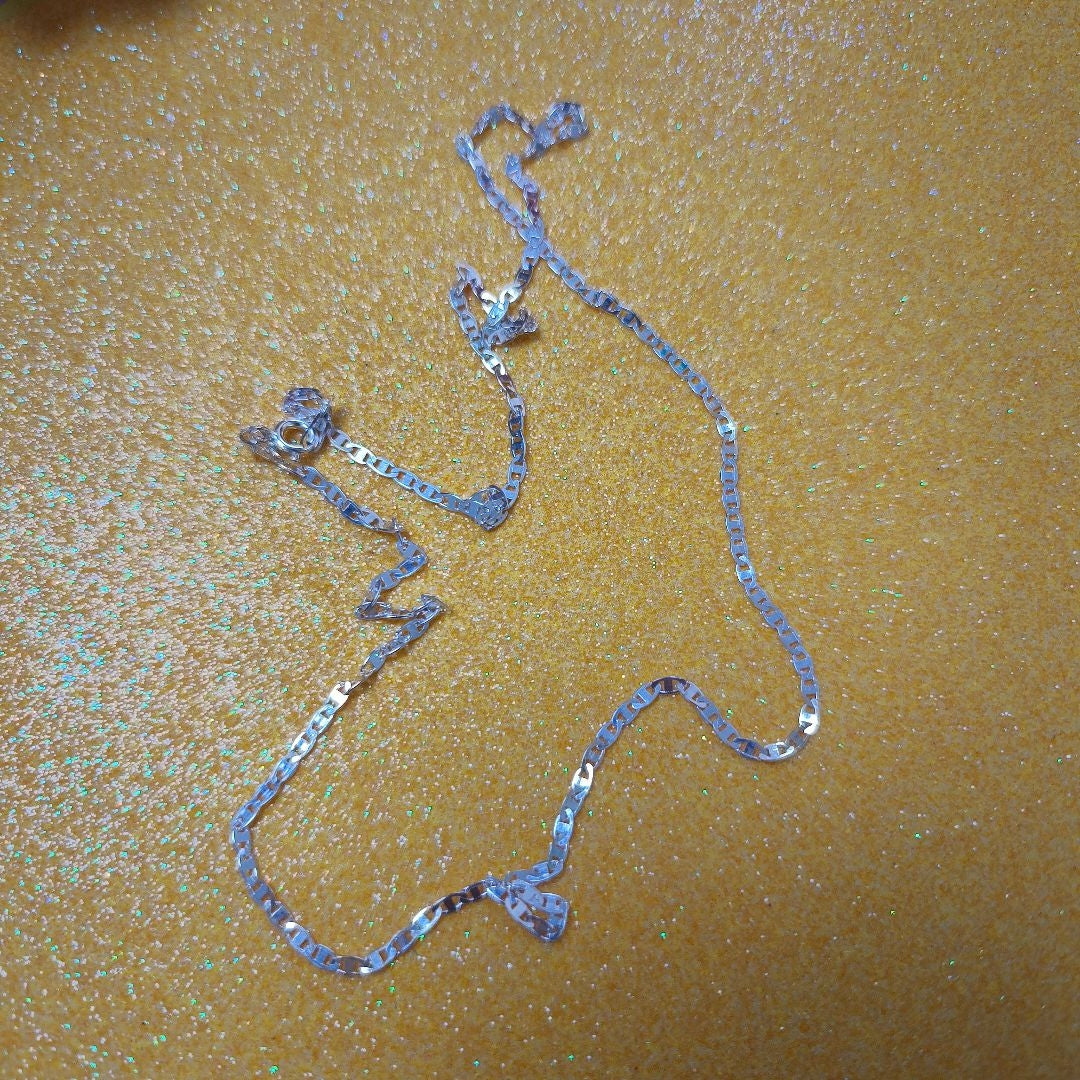 CADENA TEJIDO ESPEJO PLATA .925 55 CM 4 GR (NUEVO)