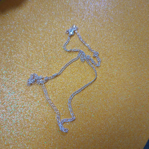 CADENA TEJIDO ESLABONES PLATA .925 55 CM 4 GR (NUEVO)