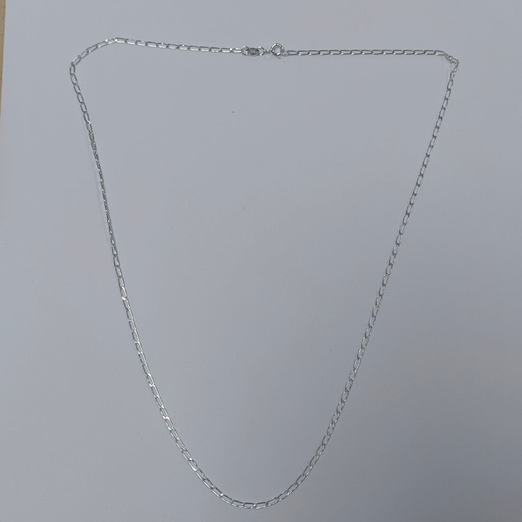 CADENA TEJIDO ESLABONES PLATA .925 55 CM 2.9 GR (NUEVO)