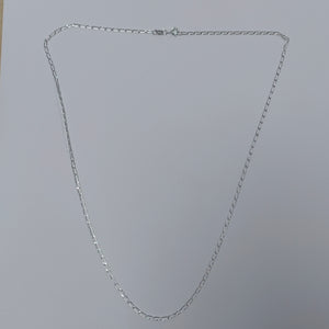 CADENA TEJIDO ESLABONES PLATA .925 55 CM 2.9 GR (NUEVO)