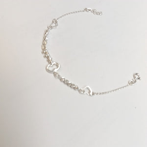 PULSERA TEJIDO LLAVE PLATA .925 18 CM 2.3 GR (NUEVO)