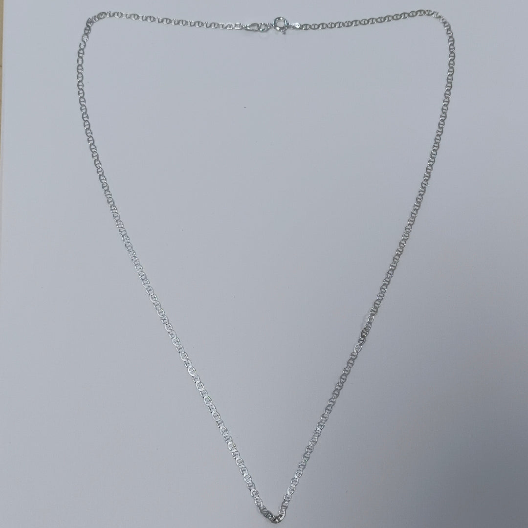 CADENA TEJIDO GUCHI PLATA .925 60 CM 3.5 GR (NUEVO)