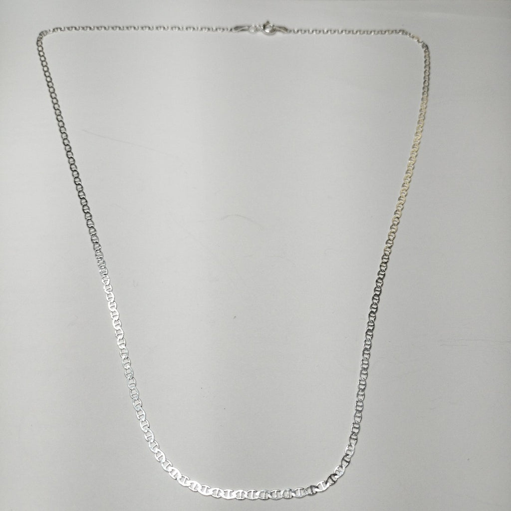 CADENA TEJIDO GUCHI PLATA .925 55 CM 3.7 GR (NUEVO)