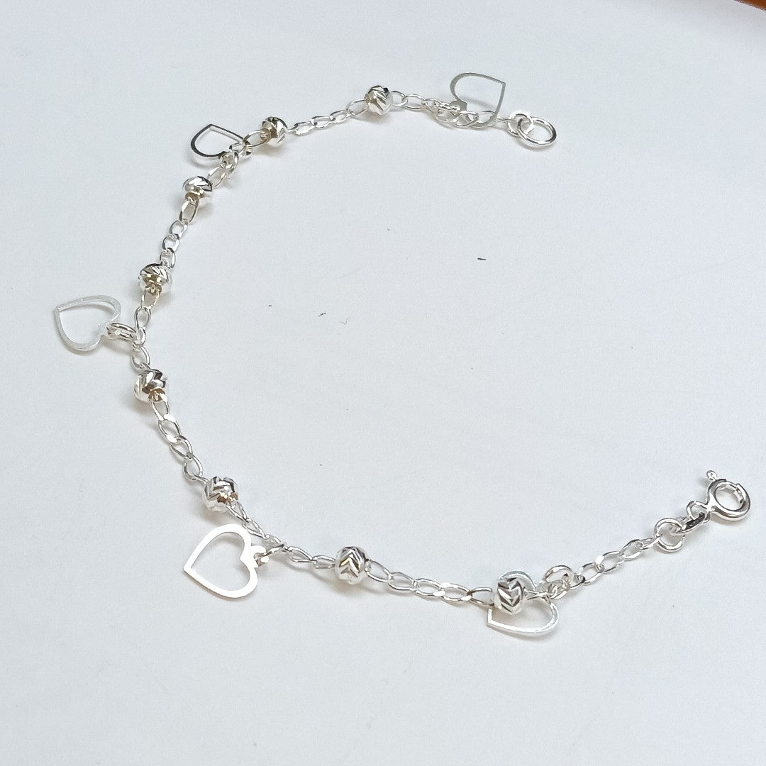 PULSERA TEJIDO ESPECIAL PLATA .925 18 CM 2.7 GR (NUEVO)