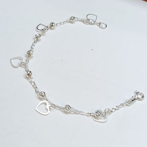 PULSERA TEJIDO ESPECIAL PLATA .925 18 CM 2.7 GR (NUEVO)
