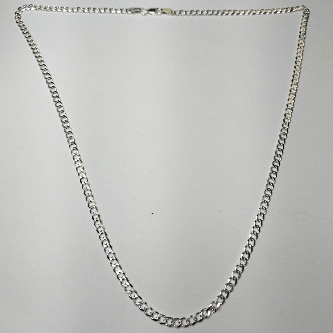 CADENA TEJIDO BARBADO PLATA .925 60 CM 12.9 GR (NUEVO)