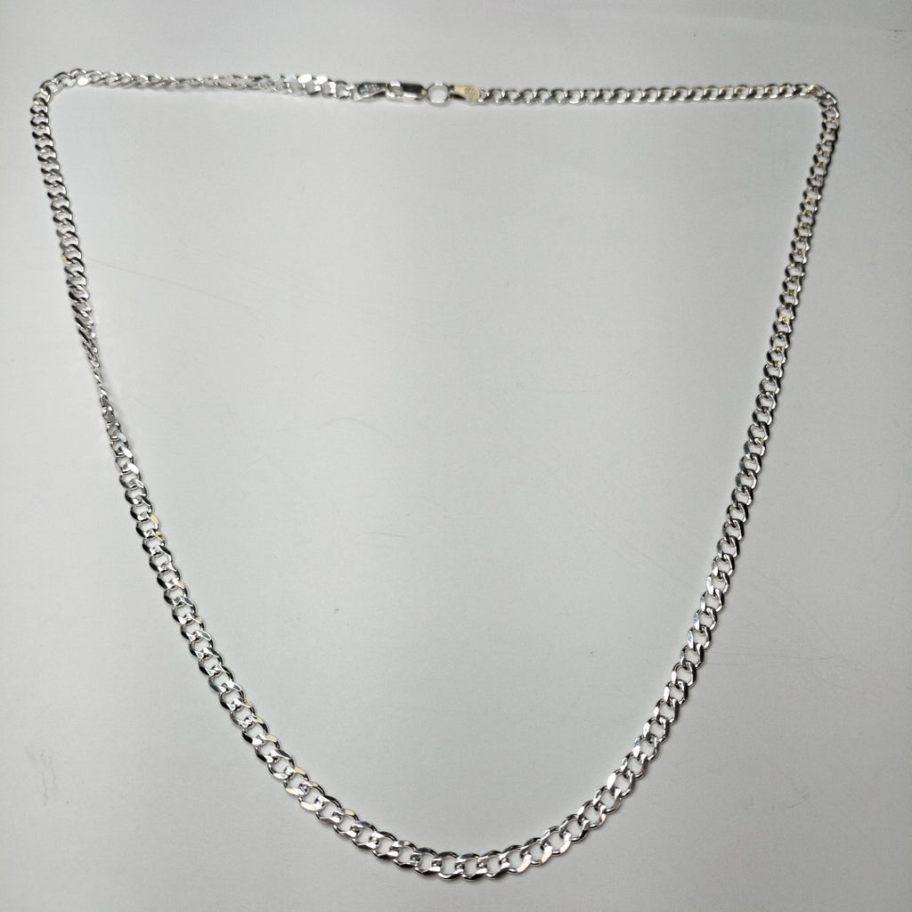 CADENA TEJIDO BARBADO PLATA .925 55 CM 12 GR (NUEVO)